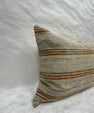 Turkish Hemp Pillow Cushion Natural Beige Rusty Brown Pillow Cushion Cover 16" x 24" #30089