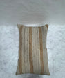 Turkish Hemp Pillow Cushion Natural Beige Rusty Brown Pillow Cushion Cover 16" x 24" #30089