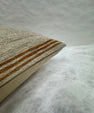 Turkish Hemp Pillow Cushion Natural Beige Rusty Brown Pillow Cushion Cover 16" x 24" #30089