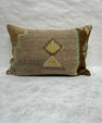 Turkish Hemp Pillow Cushion Natural Brown Green Pillow Cushion Cover 16" x 24" #30072