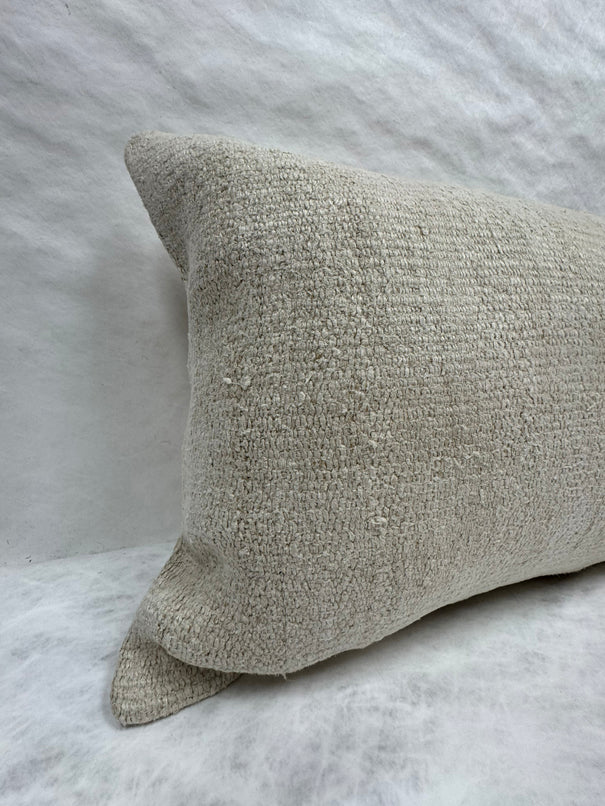 Turkish Hemp Pillow Cushion Natural Beige Pillow Cushion Cover 16" x 24" #30057