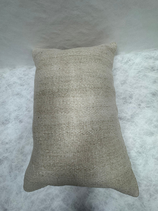 Turkish Hemp Pillow Cushion Natural Beige Pillow Cushion Cover 16" x 24" #30057