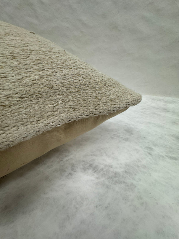 Turkish Hemp Pillow Cushion Natural Beige Pillow Cushion Cover 16" x 24" #30057