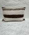Turkish Hemp Pillow Cushion Natural Ivory Brown Pillow Cushion Cover 16" x 24" #30078