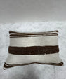 Turkish Hemp Pillow Cushion Natural Ivory Brown Pillow Cushion Cover 16" x 24" #30078