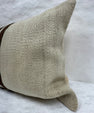 Turkish Hemp Pillow Cushion Natural Beige Brown Pillow Cushion Cover 16" x 24" #30156