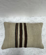 Turkish Hemp Pillow Cushion Natural Beige Brown Pillow Cushion Cover 16" x 24" #30156