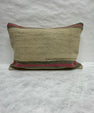 Turkish Hemp Pillow Cushion Natural Beige Fuchsia Pillow Cushion Cover 16" x 24" #30159