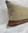 Turkish Hemp Pillow Cushion Natural Beige Fuchsia Pillow Cushion Cover 16" x 24" #30159