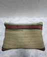 Turkish Hemp Pillow Cushion Natural Beige Fuchsia Pillow Cushion Cover 16" x 24" #30159