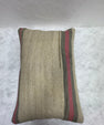 Turkish Hemp Pillow Cushion Natural Beige Fuchsia Pillow Cushion Cover 16" x 24" #30159