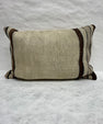 Turkish Hemp Pillow Cushion Natural Beige Brown Pillow Cushion Cover 16" x 24" #30058