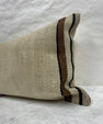 Turkish Hemp Pillow Cushion Natural Beige Brown Pillow Cushion Cover 16" x 24" #30058