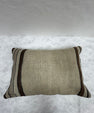 Turkish Hemp Pillow Cushion Natural Beige Brown Pillow Cushion Cover 16" x 24" #30058