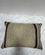 Turkish Hemp Pillow Cushion Natural Beige Brown Pillow Cushion Cover 16" x 24" #30058