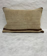 Turkish Hemp Pillow Cushion Natural Beige Brown Pillow Cushion Cover 16" x 24" #30129