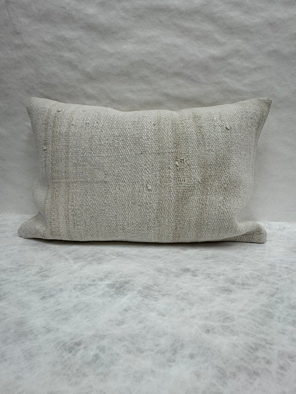 Turkish Hemp Pillow Cushion Natural Beige Pillow Cushion Cover 16" x 24" #30088