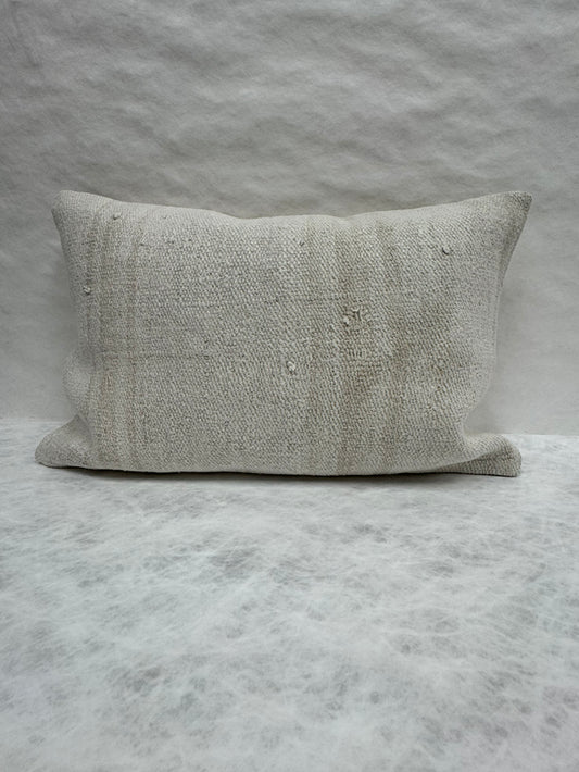 Turkish Hemp Pillow Cushion Natural Beige Pillow Cushion Cover 16" x 24" #30088