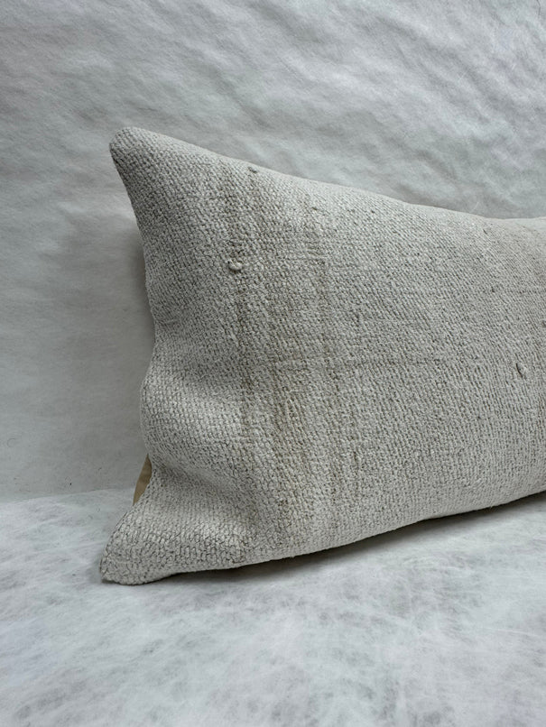 Turkish Hemp Pillow Cushion Natural Beige Pillow Cushion Cover 16" x 24" #30088