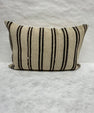 Turkish Hemp Pillow Cushion Natural Beige Black Pillow Cushion Cover 16" x 24" #30128