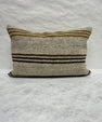 Turkish Hemp Pillow Cushion Natural Beige Brown Pillow Cushion Cover 16" x 24" #30158