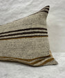 Turkish Hemp Pillow Cushion Natural Beige Brown Pillow Cushion Cover 16" x 24" #30158