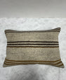 Turkish Hemp Pillow Cushion Natural Beige Brown Pillow Cushion Cover 16" x 24" #30158