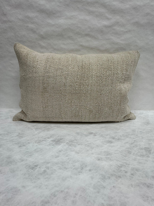 Turkish Hemp Pillow Cushion Natural Beige Pillow Cushion Cover 16" x 24" #30160