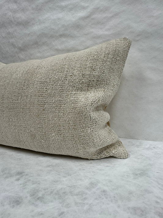 Turkish Hemp Pillow Cushion Natural Beige Pillow Cushion Cover 16" x 24" #30160