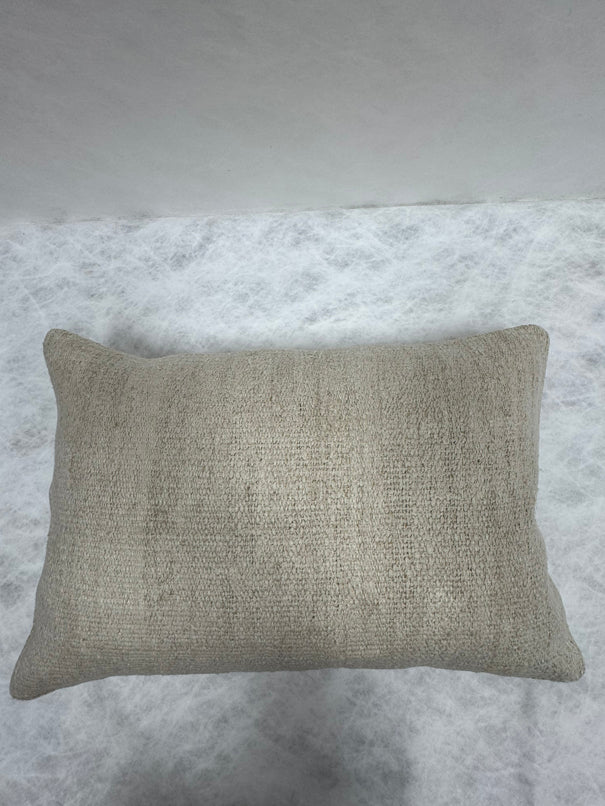Turkish Hemp Pillow Cushion Natural Beige Pillow Cushion Cover 16" x 24" #30160