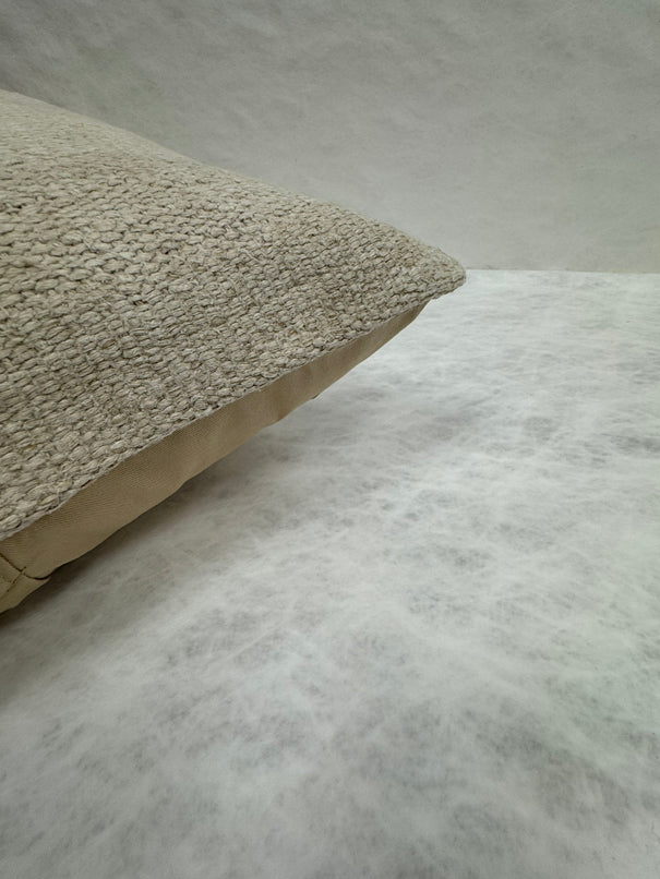 Turkish Hemp Pillow Cushion Natural Beige Pillow Cushion Cover 16" x 24" #30160