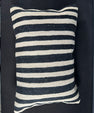 Turkish Hemp Pillow Cushion Natural Beige Black Pillow Cushion Cover 16" x 24" #30138