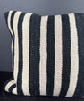 Turkish Hemp Pillow Cushion Natural Beige Black Pillow Cushion Cover 16" x 24" #30138