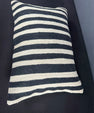 Turkish Hemp Pillow Cushion Natural Beige Black Pillow Cushion Cover 16" x 24" #30138