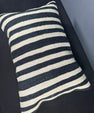 Turkish Hemp Pillow Cushion Natural Beige Black Pillow Cushion Cover 16" x 24" #30138