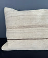 Turkish Hemp Pillow Cushion Natural Beige Brown Pillow Cushion Cover 16" x 24" #30068
