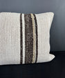 Turkish Hemp Pillow Cushion Natural Beige Brown Pillow Cushion Cover 16" x 24" #30153