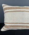 Turkish Hemp Pillow Cushion Natural Beige Brown Pillow Cushion Cover 16" x 24" #30069