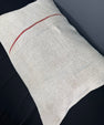 Turkish Hemp Pillow Cushion Natural Beige Red Pillow Cushion Cover 16" x 24" #30079