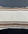 Turkish Hemp Pillow Cushion Natural Beige Brown Pillow Cushion Cover 16" x 24" #30070