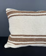Turkish Hemp Pillow Cushion Natural Beige Brown Pillow Cushion Cover 16" x 24" #30070