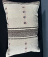 Turkish Hemp Pillow Cushion Natural Beige Brown Pillow Cushion Cover 16" x 24" #30082