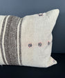 Turkish Hemp Pillow Cushion Natural Beige Brown Pillow Cushion Cover 16" x 24" #30082