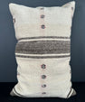 Turkish Hemp Pillow Cushion Natural Beige Brown Pillow Cushion Cover 16" x 24" #30082
