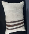 Turkish Hemp Pillow Cushion Natural Beige Brown Pillow Cushion Cover 16" x 24" #30080