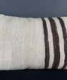 Turkish Hemp Pillow Cushion Natural Beige Brown Pillow Cushion Cover 16" x 24" #30080