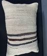 Turkish Hemp Pillow Cushion Natural Beige Brown Pillow Cushion Cover 16" x 24" #30083