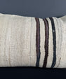 Turkish Hemp Pillow Cushion Natural Beige Brown Pillow Cushion Cover 16" x 24" #30083