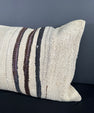 Turkish Hemp Pillow Cushion Natural Beige Brown Pillow Cushion Cover 16" x 24" #30083