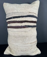 Turkish Hemp Pillow Cushion Natural Beige Brown Pillow Cushion Cover 16" x 24" #30083